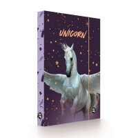 oxybag Heftbox Jumbo A4 Unicorn Pegas purple