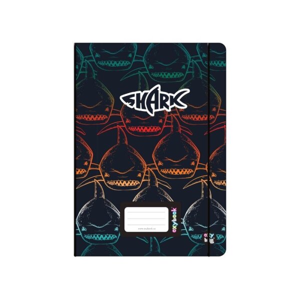 oxybag Oxybook PP Notizheft DIN A5 40 Blatt liniert Shark