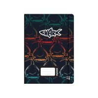 oxybag Oxybook PP Notizheft DIN A5 40 Blatt liniert Shark