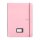 oxybag Oxybook PP DIN A4 40 Blatt liniert PASTELINI pink
