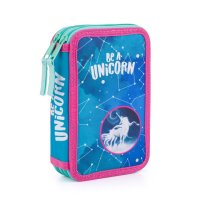 oxybag Federpenal Double Unicorn blue