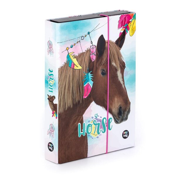 oxybag Heftbox Jumbo A5 Horse Feathers
