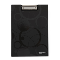 oxybag Klemmbrettmappe DIN A4 BLACK AND WHITE schwarz