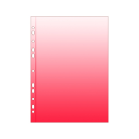KARTON P+P Klarsichthülle A4 PP 50 my, rot 25...