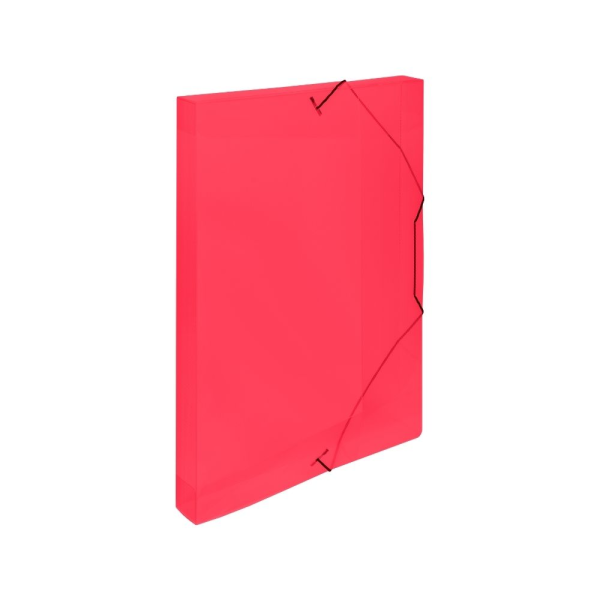 oxybag Heftbox mit Gummizug PP DIN A4 LINES rot