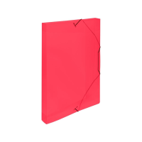 oxybag Heftbox mit Gummizug PP DIN A4 LINES rot