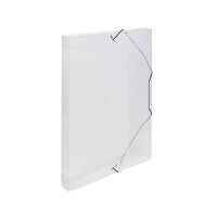 oxybag Heftbox mit Gummizug PP DIN A4 LINES transparent