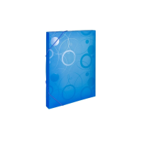oxybag Heftbox mit Gummizug PP DIN A4 NEO COLORI blau