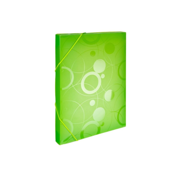 oxybag Heftbox mit Gummizug PP DIN A4 NEO COLORI grün