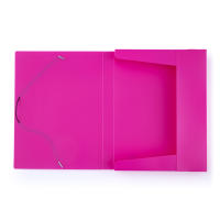 oxybag Heftbox mit Gummizug PP DIN A4 OPAK magenta