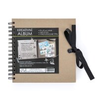 oxybag Kreativalbum 20 x 20 cm 25 Blatt 250g braun