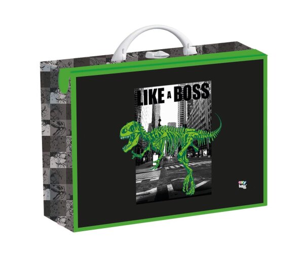 oxybag Werkkoffer A4 Dinosaurier Like a Boss