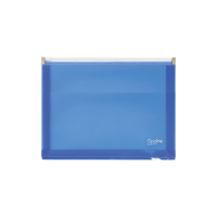 oxybag Reißverschluss-Tasche DIN A4 OPALINE blau