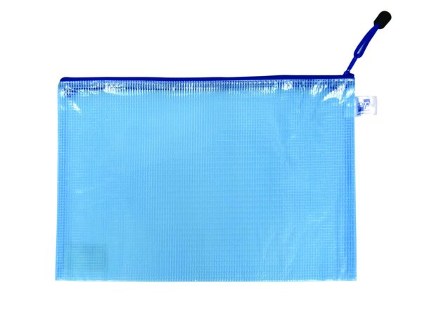 oxybag Reißverschluss-Tasche DIN A4 MESH blau