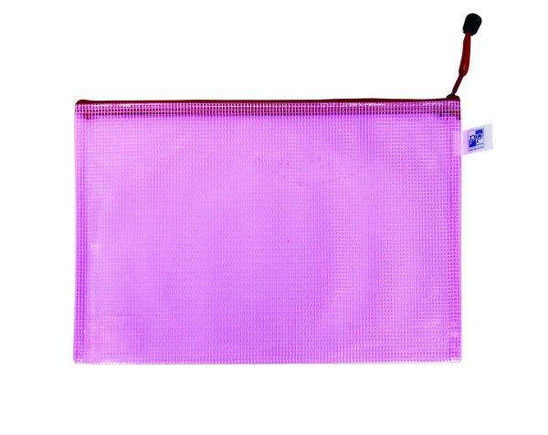 oxybag Reißverschluss-Tasche DIN A4 MESH rosa