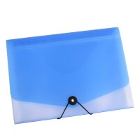 oxybag Fächermappe DIN A4 13 Fächer OPALINE blau