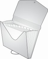 oxybag Fächermappe DIN A4 13 Fächer OPALINE rosa