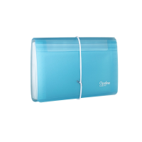 oxybag Fächermappe DL 13 Fächer OPALINE blau