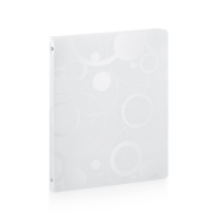 oxybag Ringbuch 4-Ring DIN A4 PP BLACK AND WHITE weiss