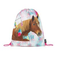 oxybag Schultaschenset 3-teilig PREMIUM LIGHT Horse Feathers