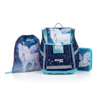 oxybag Schultaschenset 3-teilig PREMIUM LIGHT Unicorn Galaxy