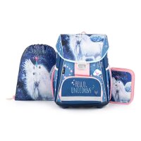 oxybag Schultaschenset 3-teilig PREMIUM COOL Unicorn Pegas