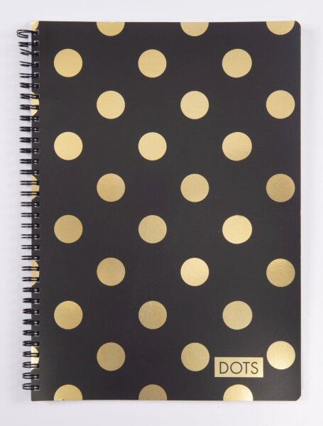 oxybag Collegeblock A4 liniert 70 Blatt SOFT Dots Gold