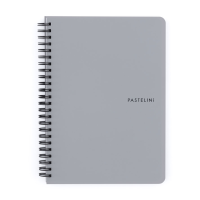 oxybag Collegeblock A5 PP liniert 60 Blatt PASTELINI grau