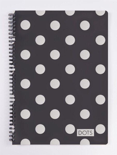 oxybag Collegeblock A6 liniert 70 Blatt SOFT DOTS silber