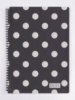 oxybag Collegeblock A6 liniert 70 Blatt SOFT DOTS silber