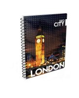 oxybag Collegeblock A6 liniert 80 Blatt GEO CITY London