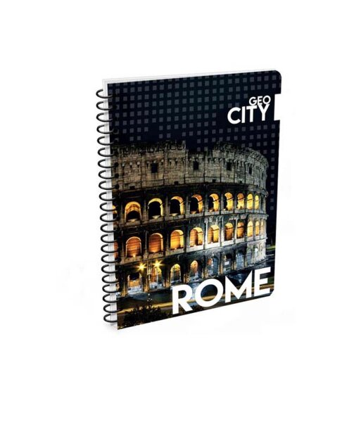 oxybag Collegeblock A6 liniert 80 Blatt GEO CITY Rom