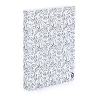 oxybag Notiz-Ringbuch A5 100 Blatt liniert White Leaves
