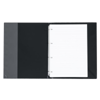 oxybag Notiz-Ringbuch A5 100 Blatt liniert METALLIC silver
