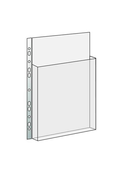 KARTON P+P Kataloghülle 2/3 A4 PVC 165my, 10 Stück