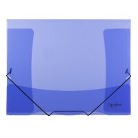 oxybag Dreiflügelmappe A4 mit Gummizug OPALINE blau