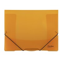 oxybag Dreiflügelmappe A4 mit Gummizug OPALINE orange