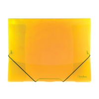 oxybag Dreiflügelmappe A4 mit Gummizug OPALINE gelb