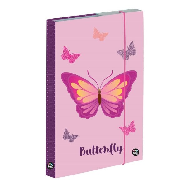 oxybag Heftbox A5 Butterfly pink