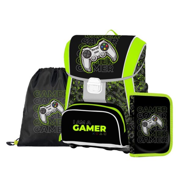 oxybag Schultaschenset 3-teilig PREMIUM COOL Gamer