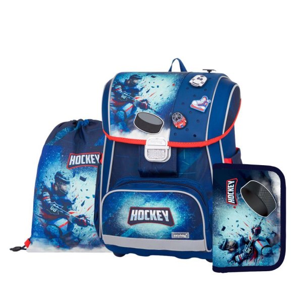 oxybag Schultaschenset 3-teilig PREMIUM COOL Hockey