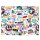 oxybag Kunstunterrichts-Tischdecke 65 × 50 cm Cool Sport