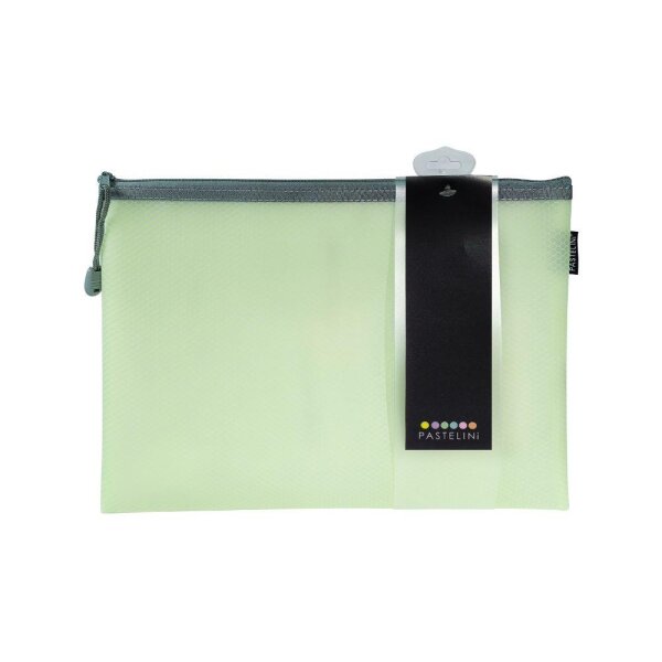 oxybag Reißverschluss-Tasche DIN A4 PASTELINI green