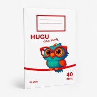 HUGU Schulheft A4 glatt 40 Blatt