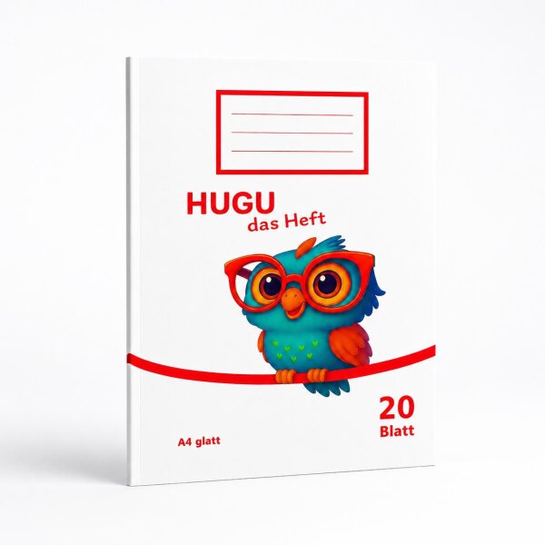 HUGU Schulheft A4 glatt 20 Blatt