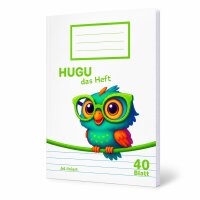 HUGU Schulheft A4 liniert 9mm 40 Blatt