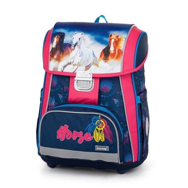 oxybag Schultasche PREMIUM Horse Feathers