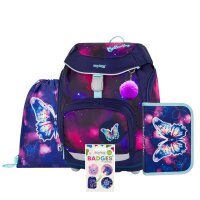oxybag Schulrucksackset 4-teilig OXY SHERPY Butterfly...