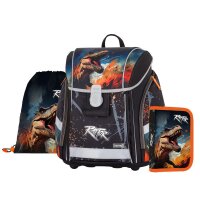 oxybag Schultaschenset 3-teilig PREMIUM LIGHT Dino Raptor