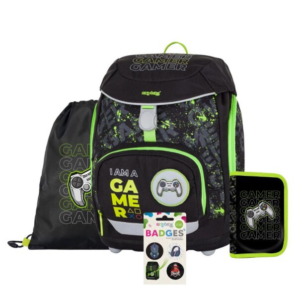 oxybag Schulrucksackset 4-teilig OXY SHERPY Gamer